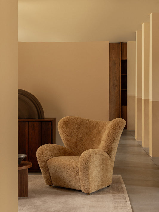 The Tired Man Lounge Chair, Sheepskin