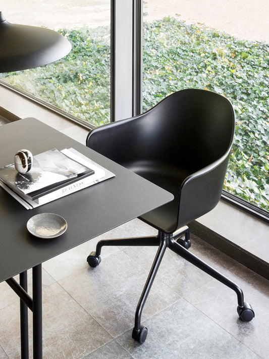 Harbour Dining Chair, Black Star Base w/Casters