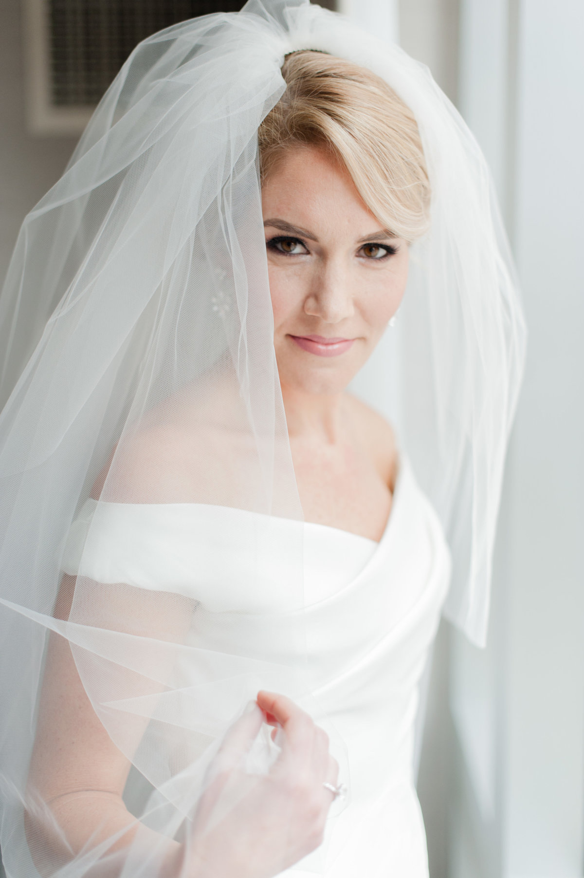 Bride and groom at Washington Golf and Country Club luxury Washington DC wedding