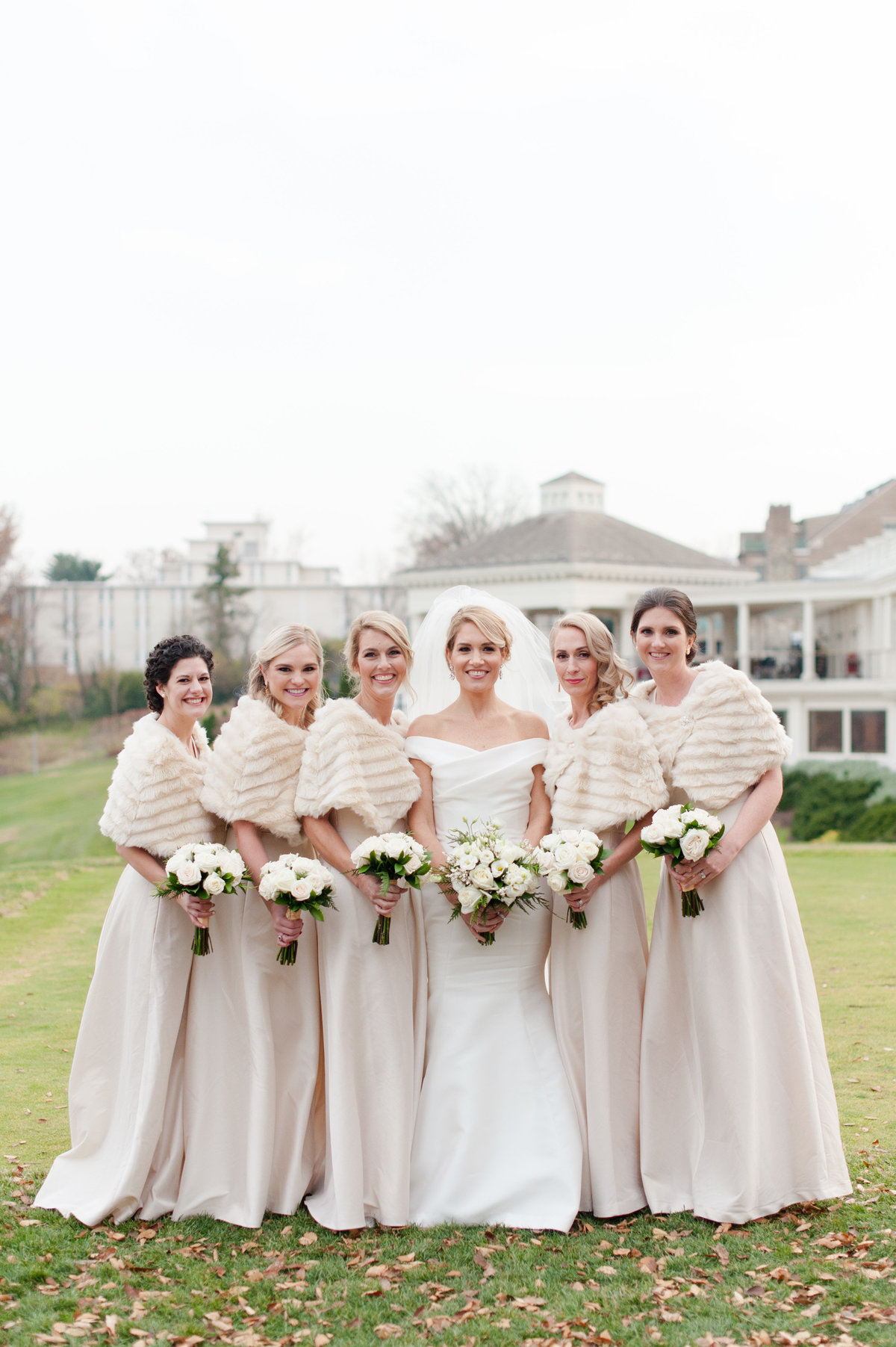 Bride and groom at Washington Golf and Country Club luxury Washington DC wedding