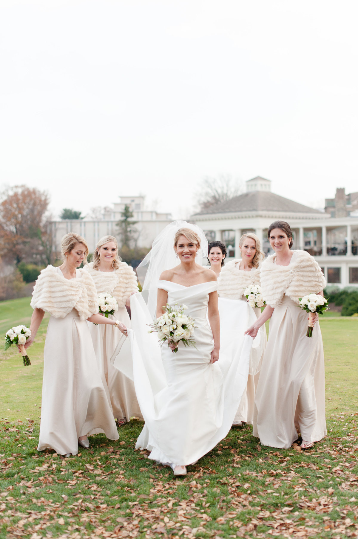 Bride and groom at Washington Golf and Country Club luxury Washington DC wedding