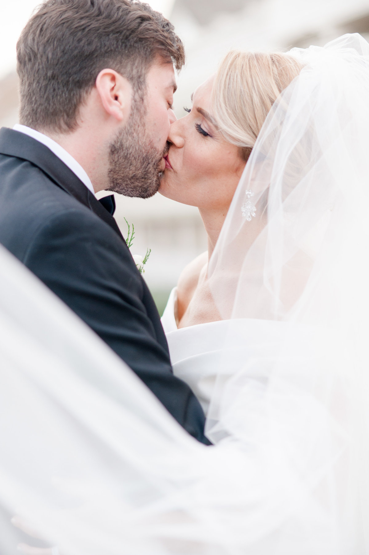 Bride and groom at Washington Golf and Country Club luxury Washington DC wedding