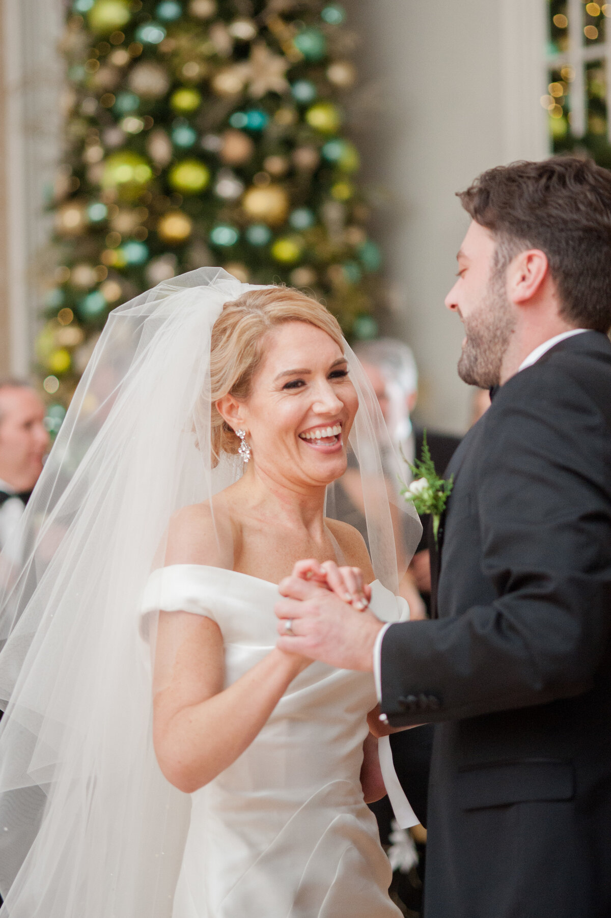 Bride and groom at Washington Golf and Country Club luxury Washington DC wedding