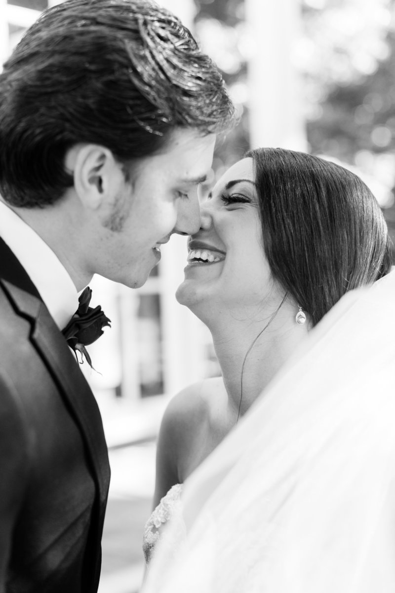 Bride and Groom on Richmond Virginia wedding day