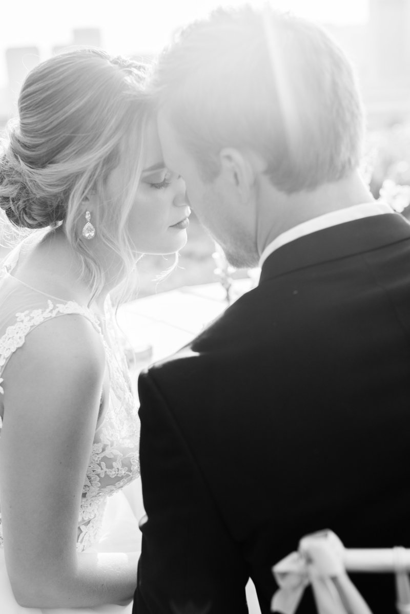 Bride and groom getting married on Richmond Virginia wedding day