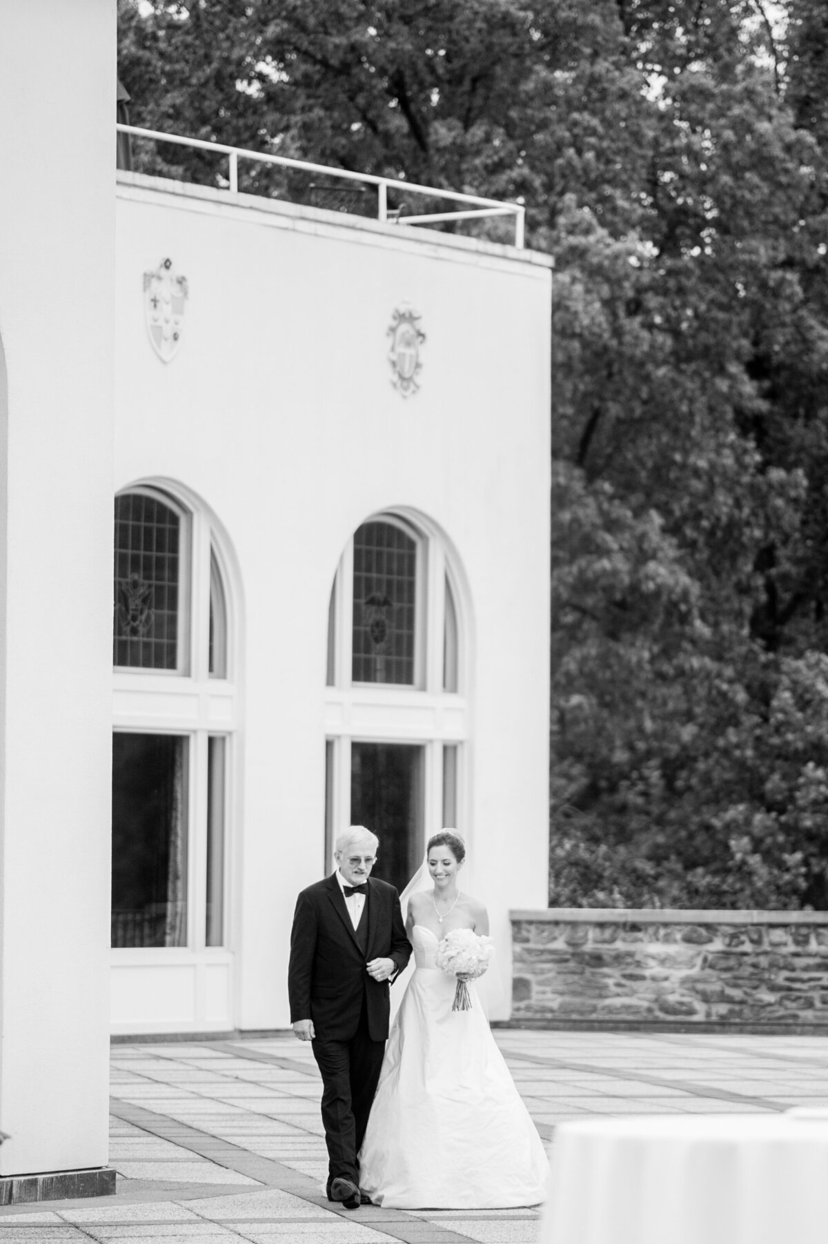 Bride and groom at Congressional Country Club wedding day for iconic Washington DC wedding celebration