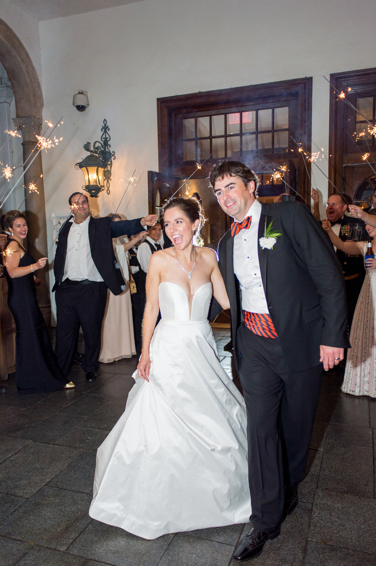 Bride and groom at Congressional Country Club wedding day for iconic Washington DC wedding celebration