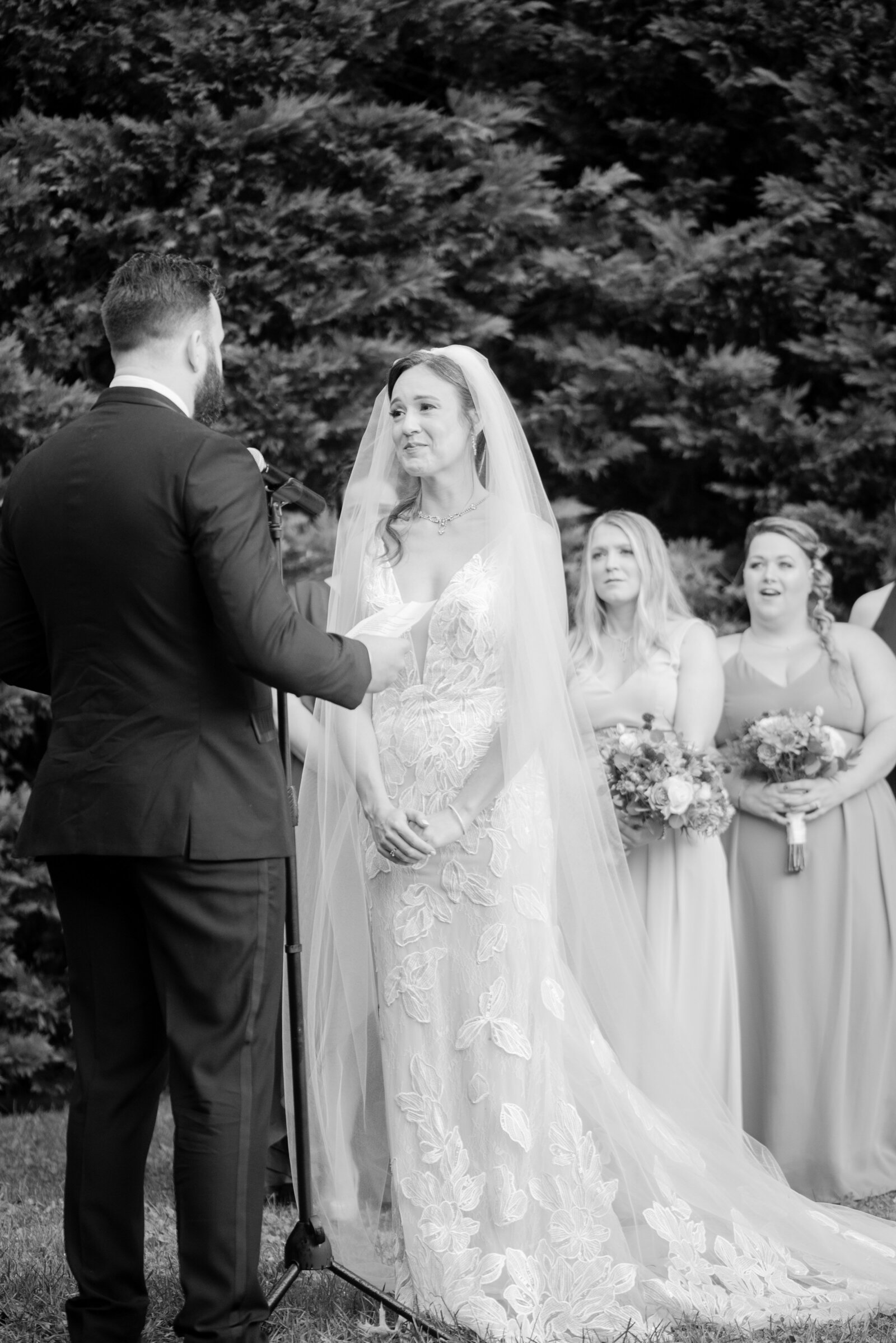 Bride and groom at Snug Harbor wedding during New York City Wedding Day