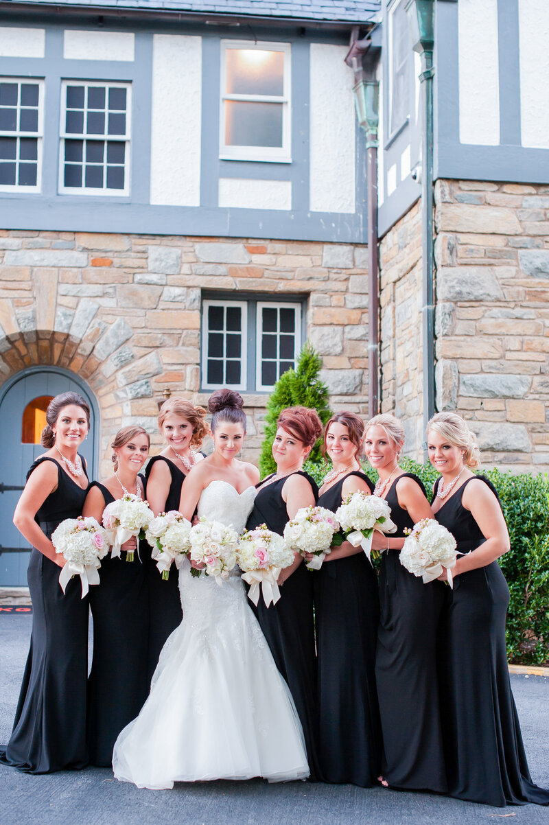 Bridesmaids getting ready for luxury Washington DC wedding day